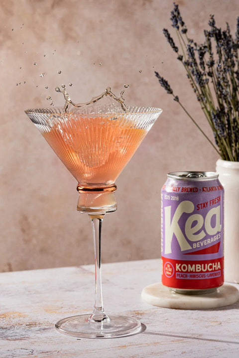 Peach, Hibiscus, Lavender Kombucha