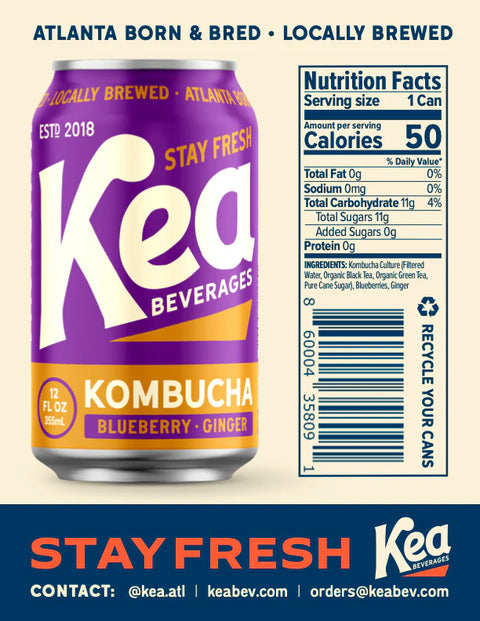 Blueberry Ginger Kombucha