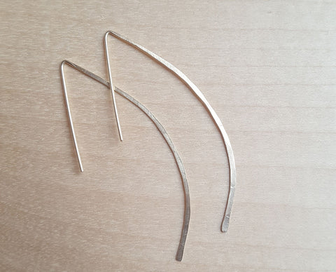 Hammered Arc Earrings