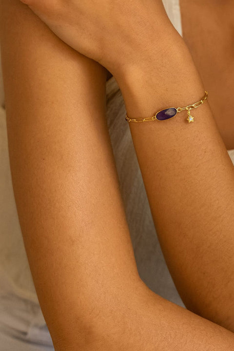 Gemstone Link Bracelet